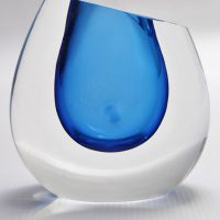 Crystal glass contemporary unique art sculpture