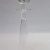 Crystal glass contemporary unique art form candle holder