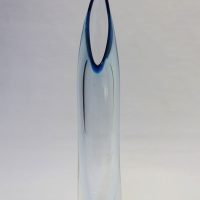Crystal glass contemporary unique art free form sculpture
