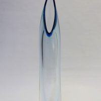 Crystal glass contemporary unique art free form sculpture