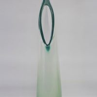 Crystal glass contemporary unique art free form sculpture